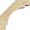 Ekena Millwork 6"W x 10"D x 10"H Merced Rough Sawn Knee Brace, Douglas Fir BRC06X10X10MRC00RDF - alternate 3